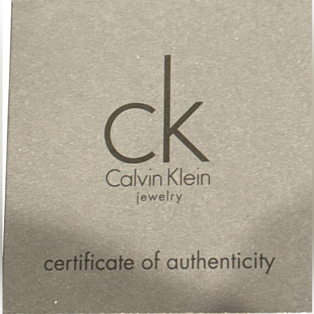 Calvin Klein Coral Stone & Stainless Steel Loop Dome Ring. (Size 9)(NWT) - Picture 13 of 16